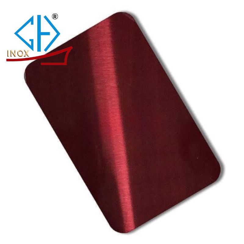 Tấm Inox Xước Đỏ