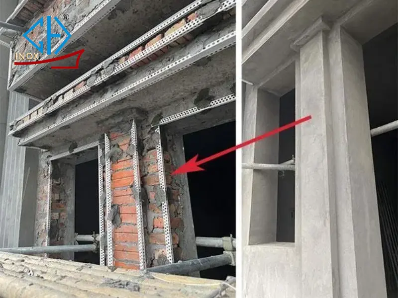 Hướng dẫn thi công nẹp góc tường inox 304 Hướng dẫn thi công nẹp góc tường inox 304