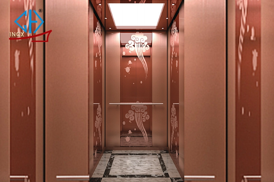 Top 7 Mẫu Cabin Inox Thang Máy Vàng Hồng Sang Trọng Nhất