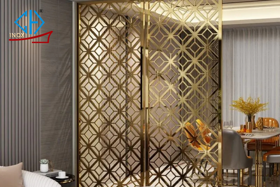 Vách Ngăn Inox Đục Lỗ Giải Pháp Thẩm Mỹ Cho Mọi Không Gian