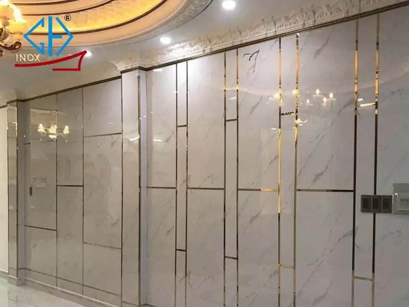 nẹp inox mạ đồng