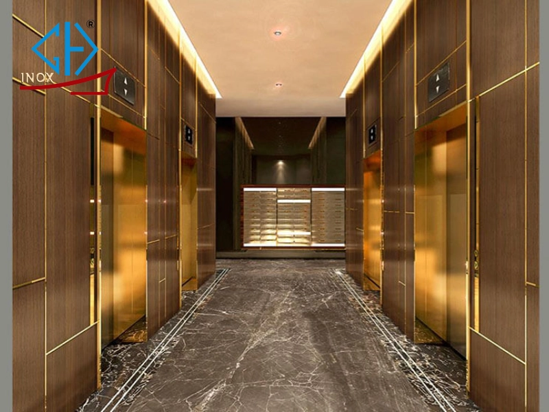 Ứng dụng thực tế của inox xước chéo trong các công trình