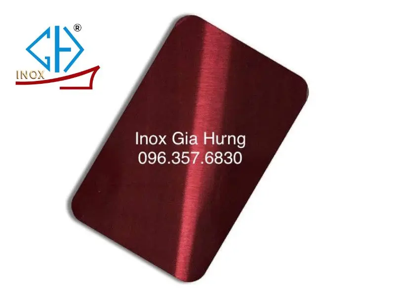 Inox Gia Hưng là nơi cung cấp tấm inox xước đỏ uy tín chất lượng