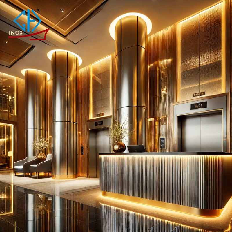 Inox Gia Hưng cung cấp tấm inox ốp cột