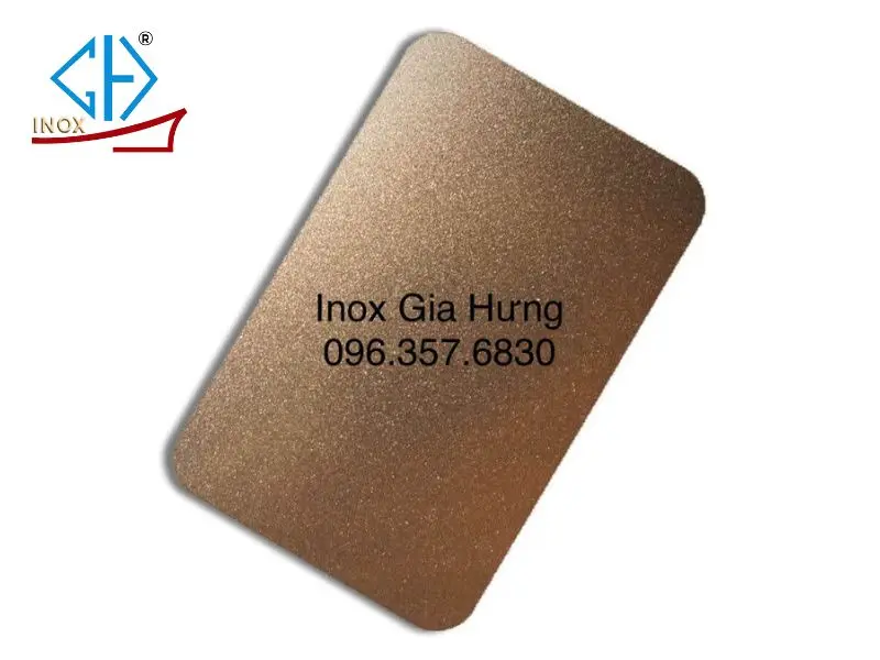 tấm inox vân cát đồng