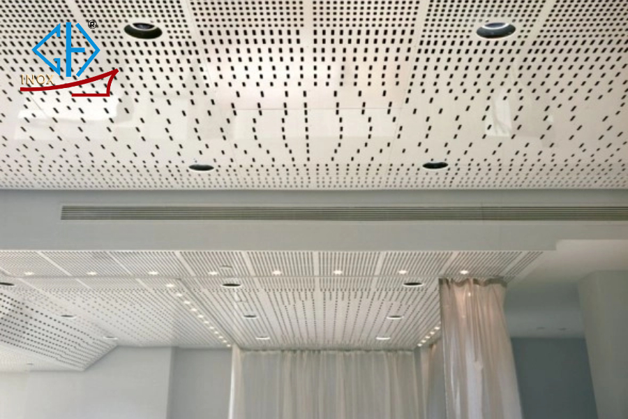 Trần Inox Đục Lỗ – Giải Pháp Tiêu Âm, Thoáng Khí Hiện Đại