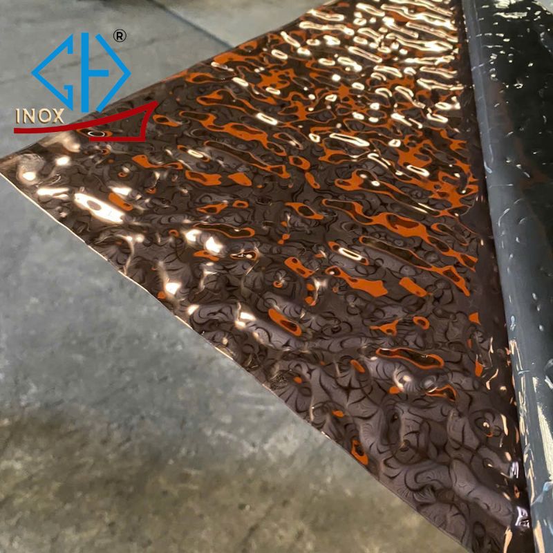 inox vân nước 3d màu đồng