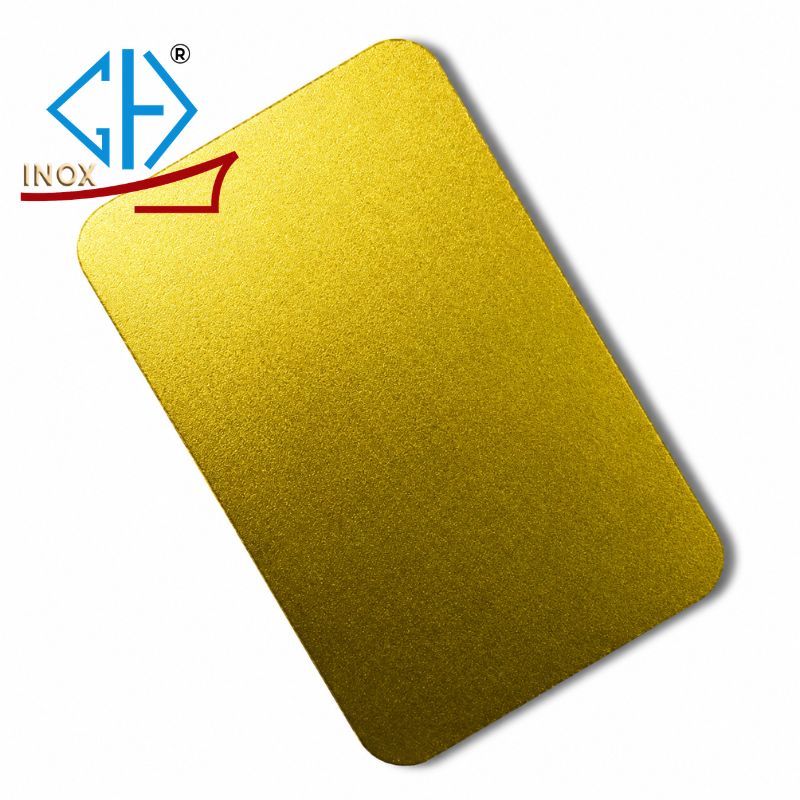 Tấm Inox Vân Cát Vàng