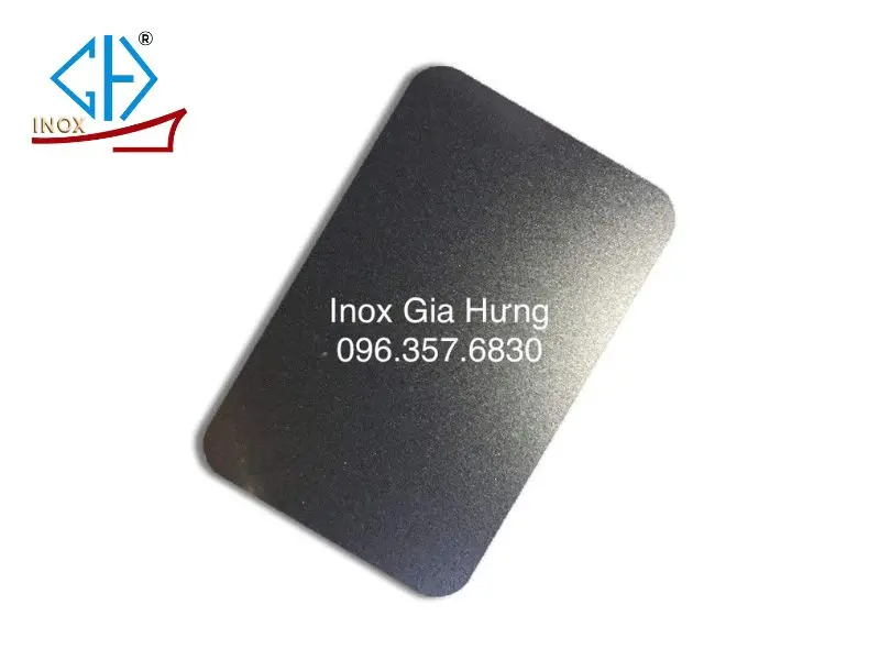 tấm inox vân cát đen