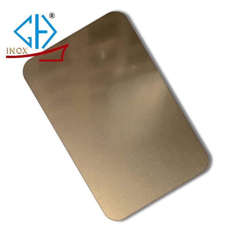Tấm Inox Vân Cát Vàng Hồng