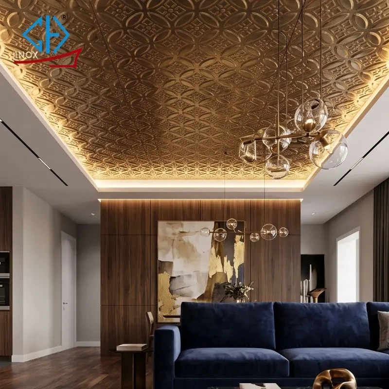 inox 3d ốp trần
