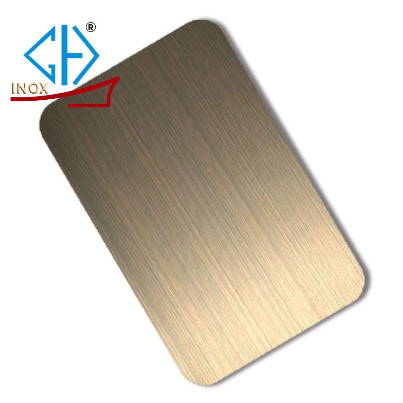 Tấm Inox Xước Vàng Đồng