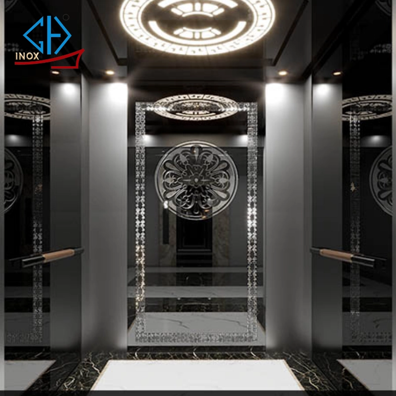 Cabin inox đen hoa văn cách điệu