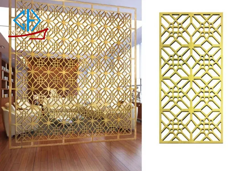 Ứng dụng thực tế của vách ngăn Inox đục lỗ trong các công trình