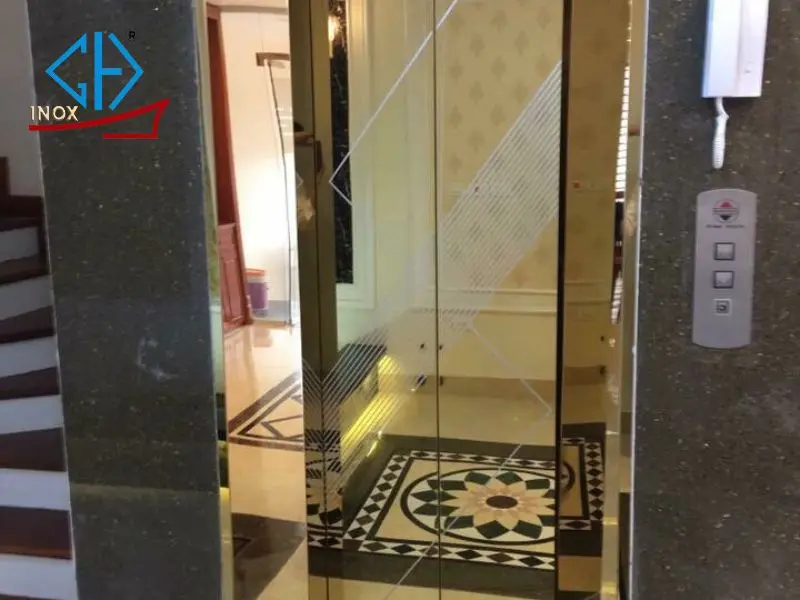 Chuyên cung cấp tấm inox làm vách thang máy Chuyên cung cấp tấm inox làm vách thang máy