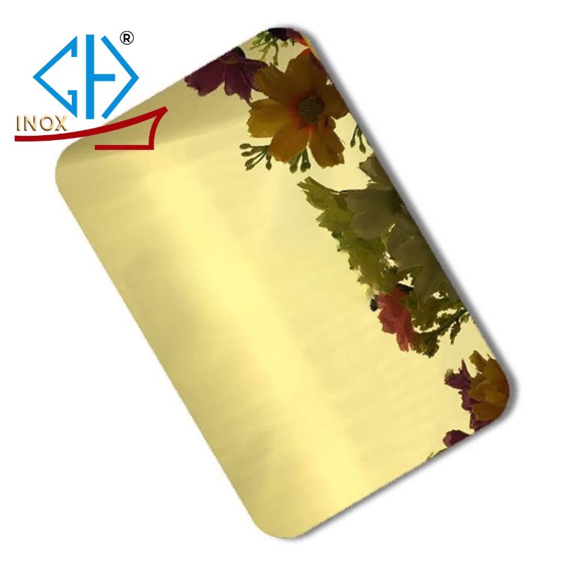 Tấm Inox Mạ Vàng Gương 