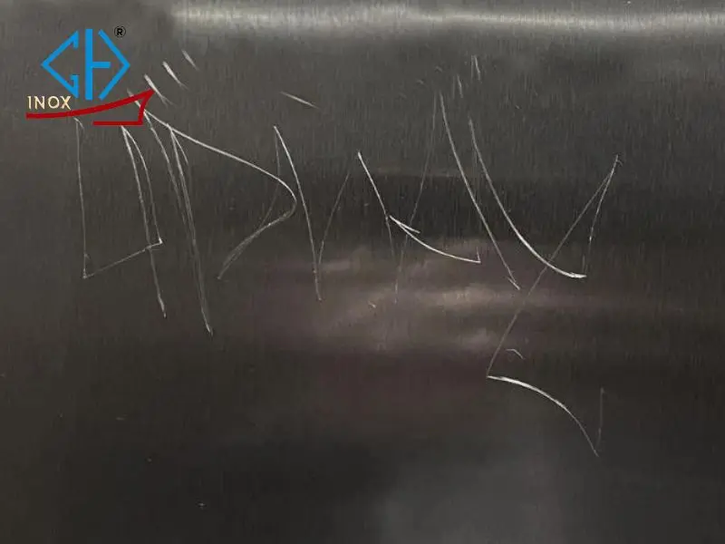 xử lý vết xước sâu trên inox