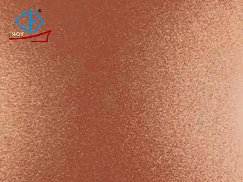 tấm inox vân cát đồng