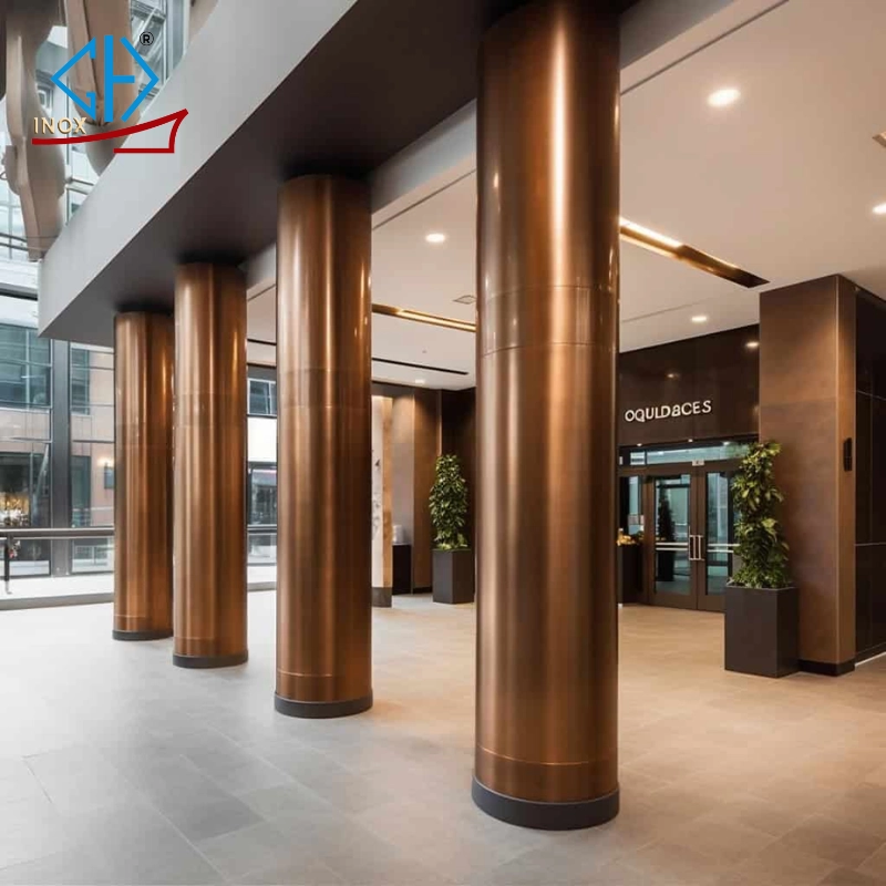 Tấm inox ốp cột