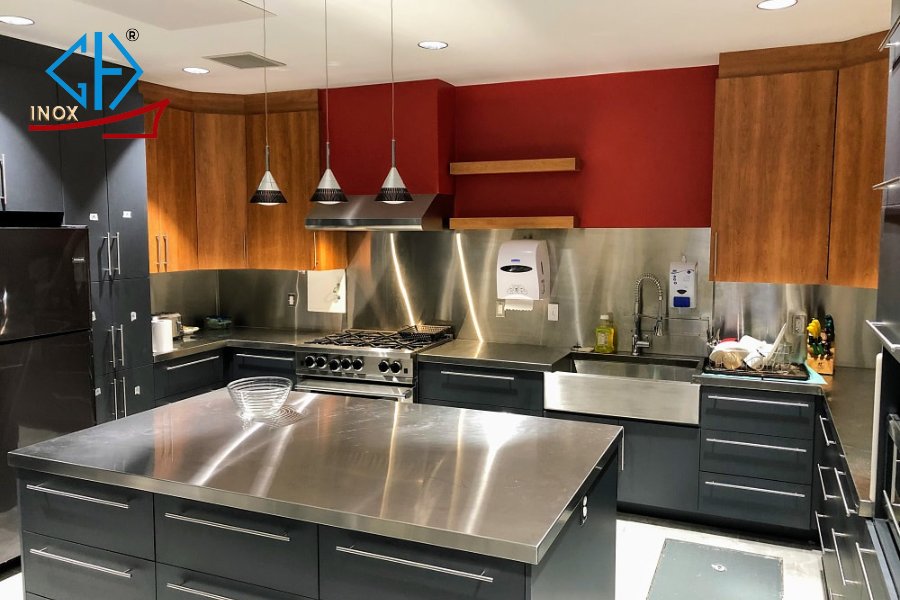 5+ Tấm Inox Ốp Bếp Độ Bền Cao, Sáng Đẹp Giá Tốt Nhất