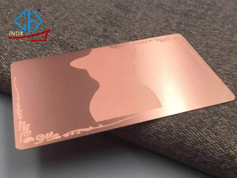 Các loại tấm inox vân cát vàng hồng phổ biến