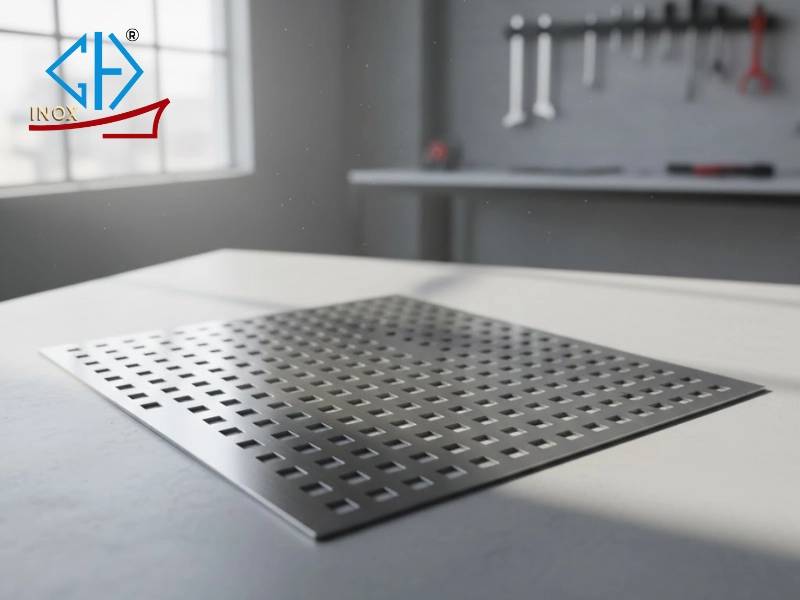 Ứng dụng thực tế đa dạng của tấm inox đục lỗ vuông