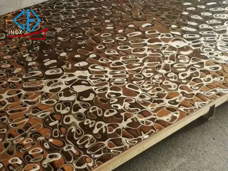 tấm inox sóng nước đồng