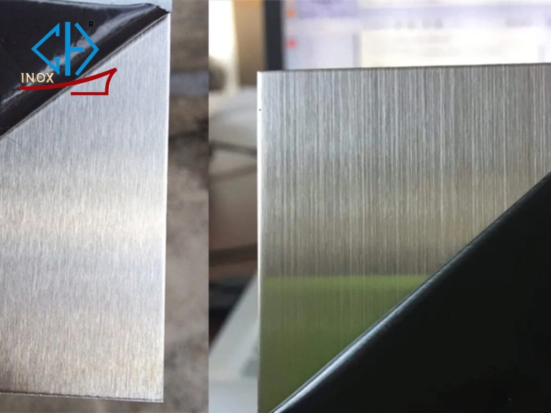 Inox xước cho thang máy - Inox xước No.4 (Satin)