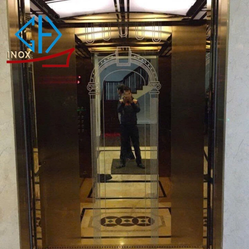 Inox Gia Hưng cung cấp vật tư cabin inox thang máy vàng uy tín chất lượng cao
