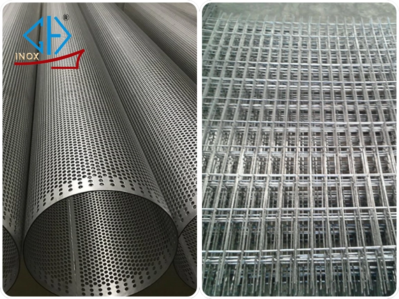 Các yếu tố ảnh hưởng đến quyết định lựa chọn khi so sánh inox đục lỗ và lưới thép