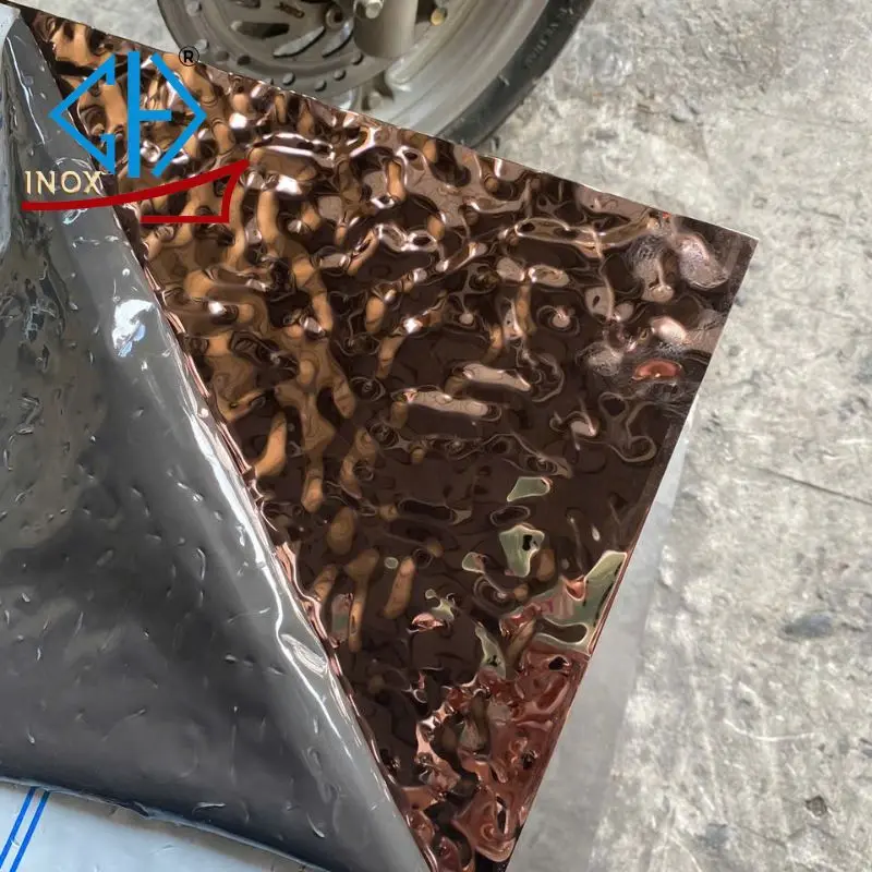 tấm inox sóng nước đồng