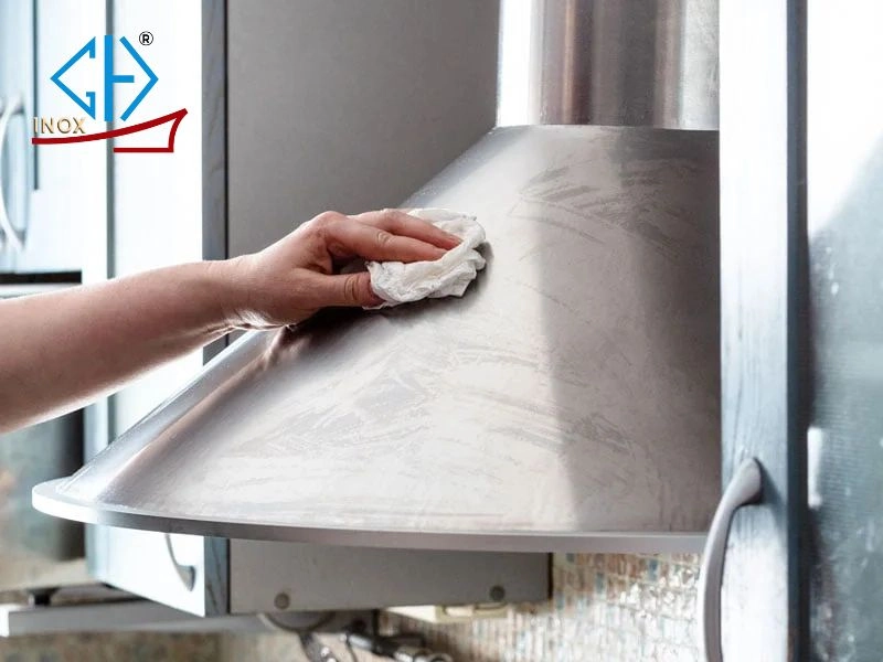 đánh bóng inox bị xước