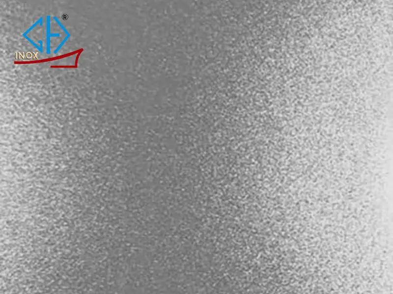 tấm inox vân cát trắng