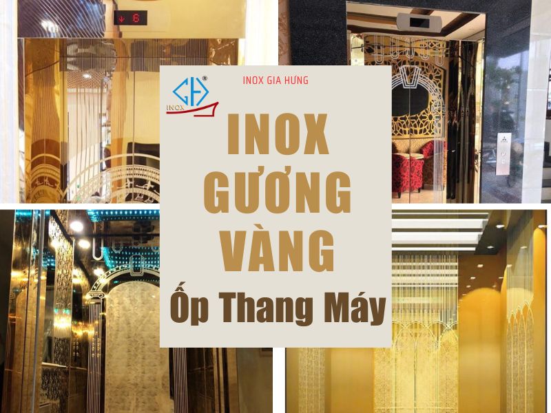 #Inox Gương Vàng Ốp Thang Máy Đẳng Cấp - Sang Trọng