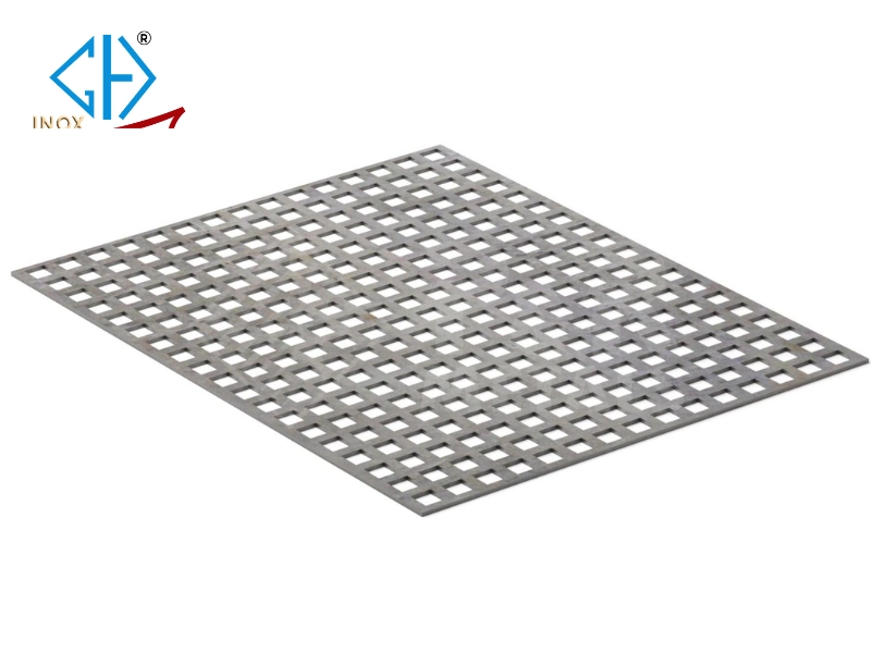 Tấm inox đục lỗ chống trượt - Inox chống trượt 201