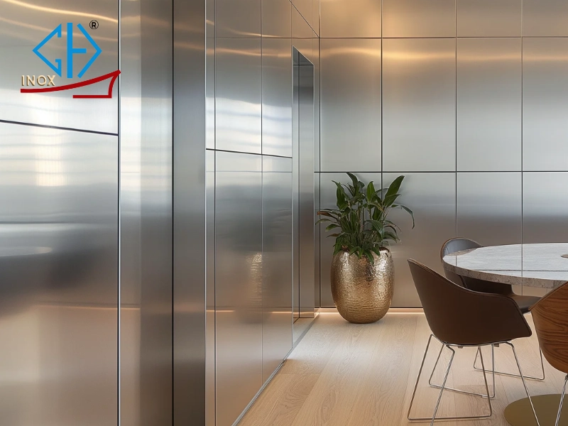 Lợi ích thực sự của ốp inox trong các công trình