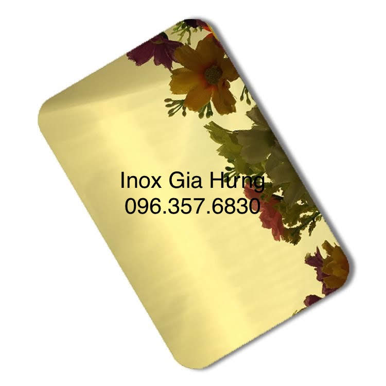 Tấm Inox Mạ Vàng Gương 